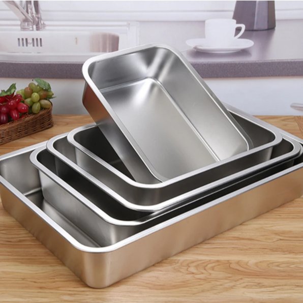 Forma Retangular em Inox – Resistência e Versatilidade na Cozinha (2 Tamanhos)
