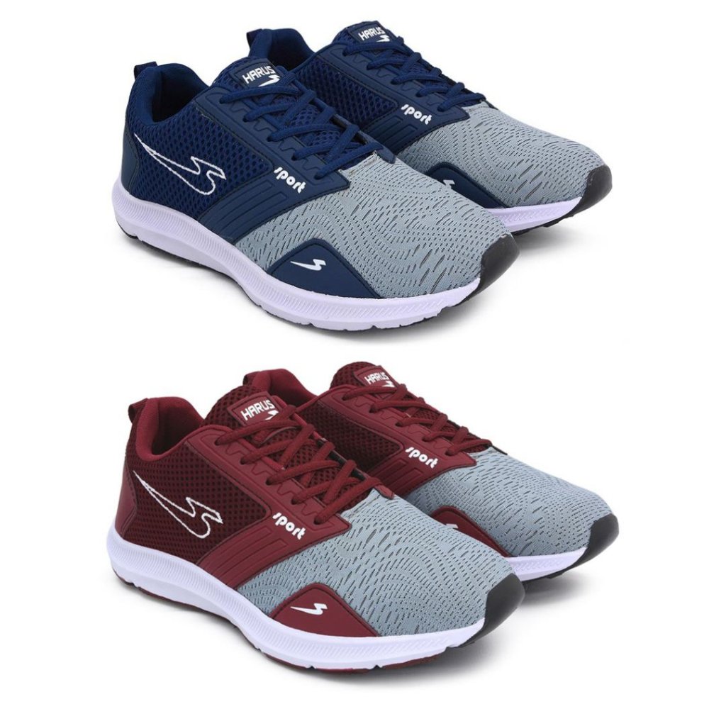 Kit 2 Pares Tênis Masculino Esportivo Harus Fit Para Academia Corrida Super Promoção