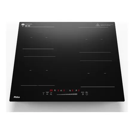 Cooktop De Indução Pctq1 Função Turbo 4 Bocas Philco Preto 220v