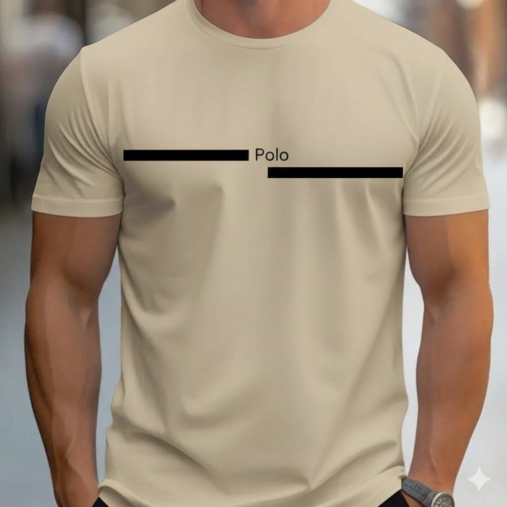 Camiseta Masculina Polo Estampada Camisa 100% Algodão