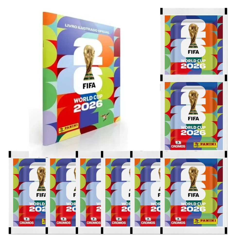 Álbum + Kit de Figurinhas da Copa - Kit de 21 à 100 Figurinhas