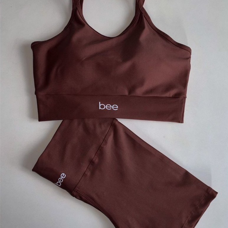 Conjunto Fitness Feminino Short Cintura Alta Top Roupa Fitness Musculação Roupa de Academia Feminina