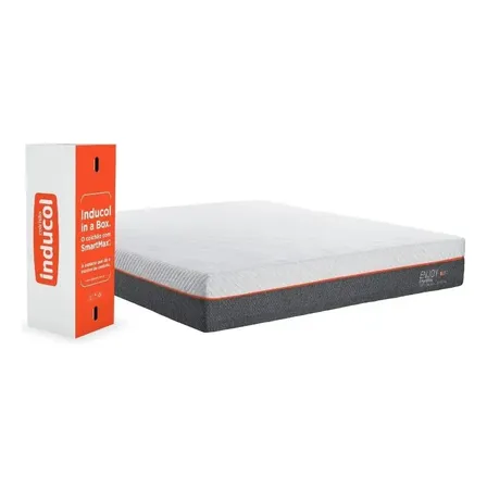 Colchão Casal Enjoy Inducol 138x188cm C/ Visco 25cm Altura Branco