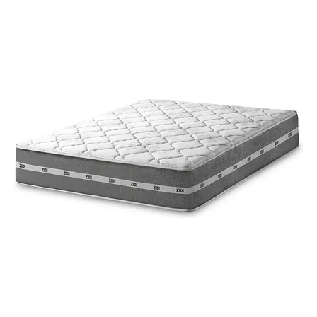 Colchão Casal Molas Ensacadas Zidi Miami 138x188x22cm Cinza