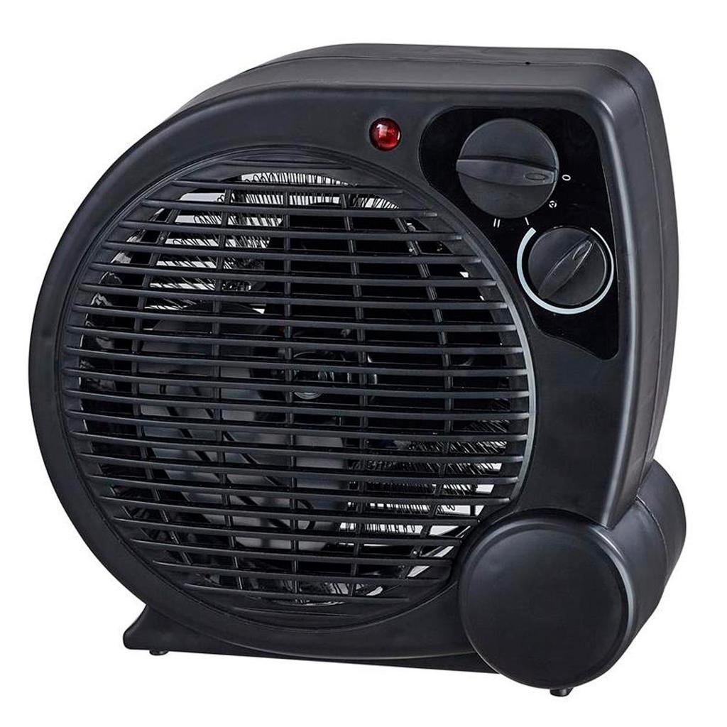 Aquecedor Portátil a Ar Ventilador Quente Preto AQ04 - Mimo Style